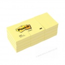 3M Post-it Haftnotizen 653E 38 x 51mm gelb 100 Blatt 12er Pack