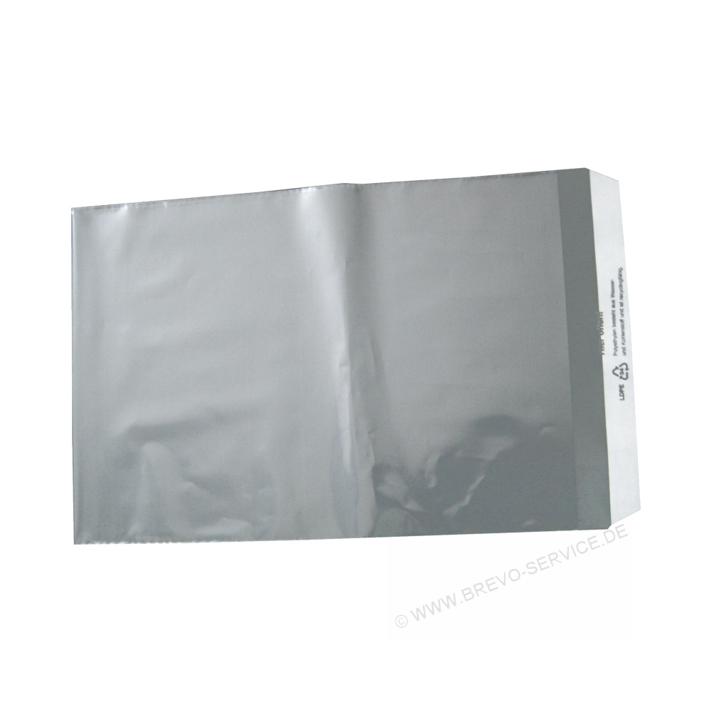 30 Versandtaschen C4 haftklebend ohne Fenster grau Umschlag 229 x 324 mm 