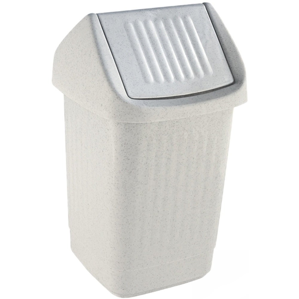 Teko Schwingdeckel-Abfallbehälter 10137139 25 Liter granit, brevo-serv