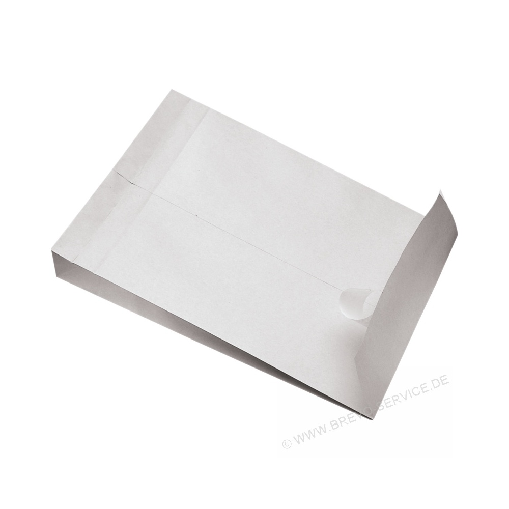 20x 5 Stück Papprückwand-Versandtaschen C4 mit Fenster Haftklebend weiß 100
