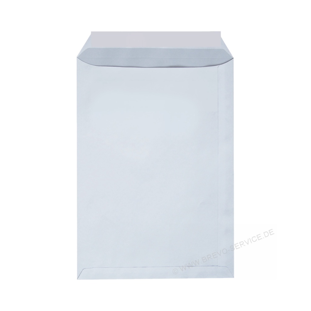 25 St Versandtaschen C4/A4 weiß Haftklebend ohne Fenster 229 x 324 mm 