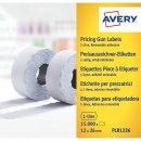 Avery Zweckform Auszeichnungsetikett 26 x 12 mm weiß ablösbar 10er Pack