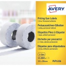 Avery Zweckform Auszeichnungsetikett 26 x 12 mm weiß permanent 10er Pack