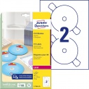 Avery Zweckform CD-Etiketten SuperSize L7760-25 weiß 50er Pack