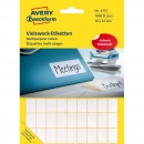 Avery Zweckform Etiketten 3312 18 x 12 mm weiß 1800er Pack