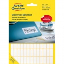 Avery Zweckform Etiketten 3317 20 x 8 mm weiß 2184er Pack