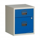 Bisley Schubladenschrank PFAM1S1F 505 2 Schübe grau blau