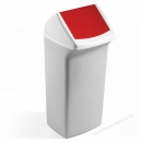 Durable Abfallbehälter Durabin Flip 40 VEH2013037 weiß rot