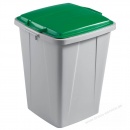 Durable Abfalltonne Durabin 90 VEH2013032 90 Liter grau Deckel grün
