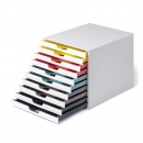 Durable Schubladenbox VariColor Mix 763027 DIN C4 10 Fächer weiß