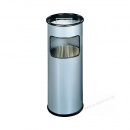 Durable Standascher mit Papierkorb 333023 Metall rund 17 Liter silber