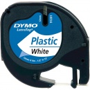 Dymo Schriftband LetraTag 91221 S0721660 12 mm Kunststoff schwarz weiß