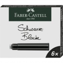 Faber-Castell Tintenpatronen 185507 Standard schwarz 6er Pack