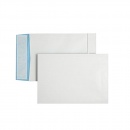 Faltentaschen C4 40 mm fadenverstärkt haftklebend weiß 10er Pack