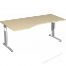 Gerambel Schreibtisch Flex S-617306-AS 180 cm ahorn silber