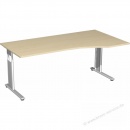 Geramöbel Schreibtisch Flex S-617305-AS 180 cm ahorn silber