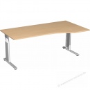 Geramöbel Schreibtisch Flex S-617305-BS 180 cm buche silber