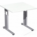Geramöbel Schreibtisch Flex S-617101-WS 80 cm weiß silber