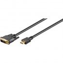 Goobay Adapterkabel 51580 DVI auf HDMI 2 m schwarz