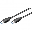 Goobay USB-Kabel SuperSpeed 93929 A/A-Stecker 3 m schwarz