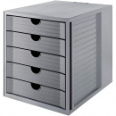 HAN Schubladenbox Schrank-Set Karma 14508-18 A4 5 Schbe geschlossen ko-grau