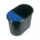 Helit Papierkorb Duo System H6103993 29 Liter blau