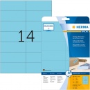 Herma Special-Universal-Etiketten 5060 blau wieder ablösbar 20 Blatt