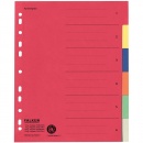 Karton-Register A4 6-teilig blanko Taben farbig