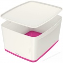 Leitz MyBox 52161023 Aufbewahrungsbox groß mit Deckel pink