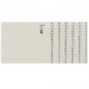 Leitz Serienregister 13080085 DIN A4 8-teilig A-Z grau 120 Blatt