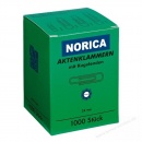 Norica Briefklammern 2210 Kugelende 24 mm 1000er Pack