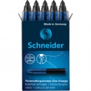 Schneider Tintenrollermine One Change 185401 0,6 mm schwarz 5er Pack