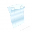 Seitenfaltensack 150 Liter transparent