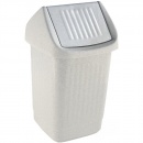 Teko Schwingdeckel-Abfallbehälter 10137139 25 Liter granit