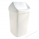 Teko Schwingdeckel-Abfallbehälter 10137502 15 Liter weiß