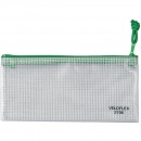 Veloflex Reißverschlusstasche 2706000 DIN A6 transparent grün
