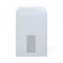 Versandtaschen C5 162 x 229 mm mit Fenster selbstklebend weiß 25er Pack