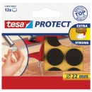 tesa Protect Filzgleiter 57893 22 mm braun 12er Pack