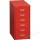 Bisley Schubladenschrank L296 670 6 Schübe rot
