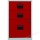 Bisley Schubladenschrank PFA3 506 3 Schübe grau rot