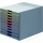 Durable Schubladenbox VariColor 761027 DIN C4 10 Fächer grau