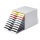 Durable Schubladenbox VariColor Mix 763027 DIN C4 10 Fcher wei
