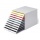 Durable Schubladenbox VariColor Mix 763027 DIN C4 10 Fcher wei