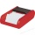 Helit Visitenkartenbox H6218092 schwarz / rot