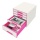 Leitz Schubladenbox WOW CUBE 52142023 DIN A4+ 5 Fcher pink