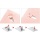 PLUS Japan klammerloses Heftgerät mit lösbarer Heftung pink