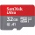 SanDisk Ultra microSDHC Speicherkarte SDSQUA4-032G-GN6MA 32 GB