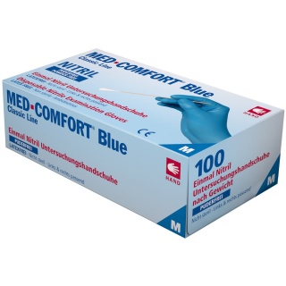 Ampri Nitril Einmalhandschuhe Med-Comfort Blue 01192-S blau