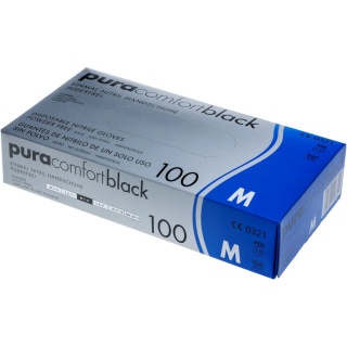 Ampri Nitril Einmalhandschuhe puracomfort black 118-038-L schwarz
