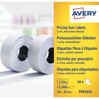 Avery Zweckform Auszeichnungsetikett 26 x 16 mm wei ablsbar 10er Pack
